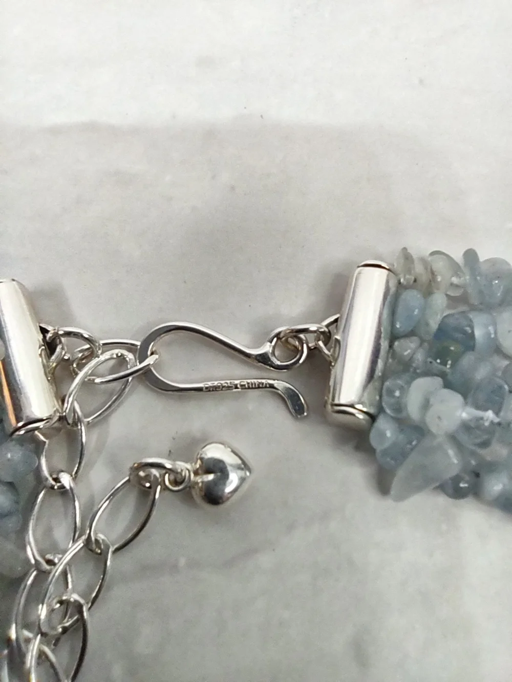 Jay King Multi-Strand Aquamarine Chip Gemstone Necklace